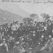 25-5-1913 - Gli UOEIni di Lecco alla festa degli Alberi ai Roccoli Resinelli (m. 1990 - Grigna Meridionale)