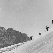 1973 - Sulla neve al Rifugio Albani