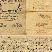 Inno Sezionale, primo premio al Concorso Nazionale Folkloristico di Rapallo del 20 – 23 Ottobre 1923
Versi di Gherardo Gherardi - Musica del Maestro Andrea Tondelli