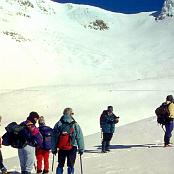 ESCURSIONISTI Gennaio 2001 - Verso il Monte Libro Aperto (Abetone) Escursione Invernale.