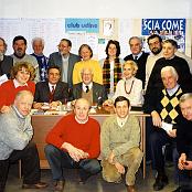 1999 - I consiglieri dell'Uoei dì Udine con al centro il presidente Lucio Del Negro che ha guidato la Sezione per 50 anni