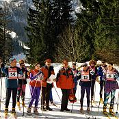 2000 - Sella Nevea (Ud) - Campionati sociali di sci organizzati dallo Sci Club Udine - Uoei – Fondisti alla partenza