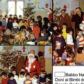 1973.-  il Babbo natale UOEINO porta i doni ai bambini dell'asilo
