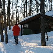 I NOSTRI RIFUGI - 7 marzo 2009 - Rifugio al Passo delle Radici - Tramonto al rifugio innevato come una volta