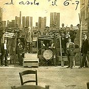 La "fanfara uoeina" di Treviso in piazza ad Asolo il 06.07.1924