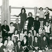 Gruppo ginnastica prof Frulla - Ginnastica presciistica UOEI - anno 1976